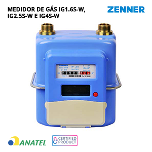 Medidor de Gás IG1.6S-W, IG2.5S-W e IG4S-W | Zenner
